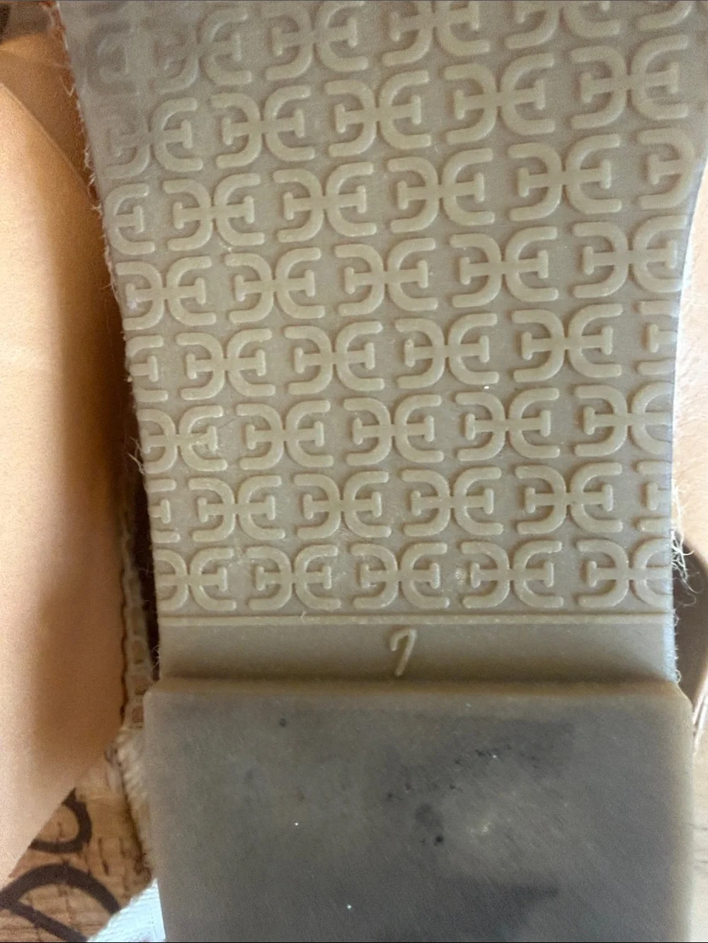 Sam Edelman Tan Leather Crisscross Espadrille Tie Sandals